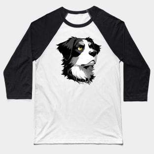 Stunning and Cool Appenzeller Sennenhund Monochrome and Gold Portrait for Father's Day Baseball T-Shirt